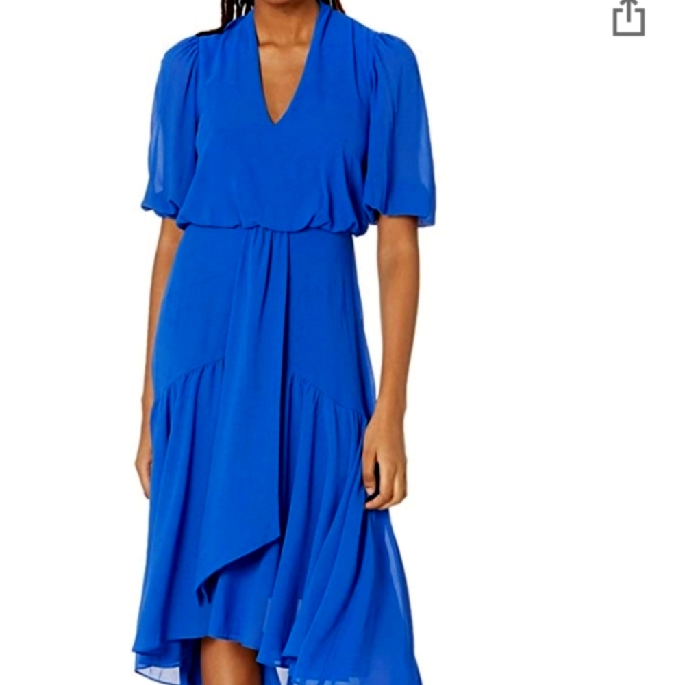 Taylor‎ high low chiffon dress